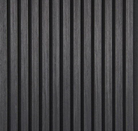 Acoustic Wood Panels 244x52 cm Harmony Max - Black Oak - HomeHarmony.eu
