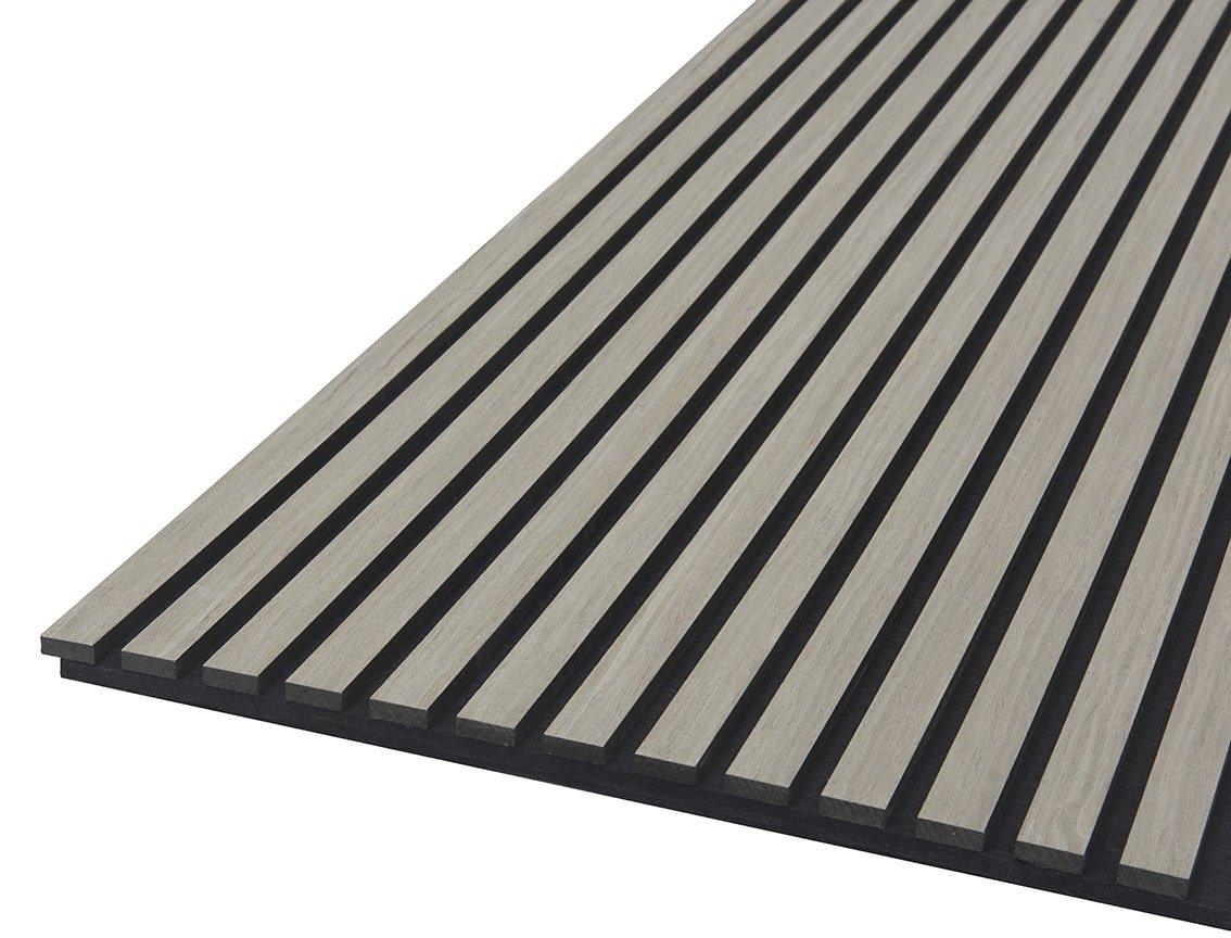 Acoustic Wood Panels 244x52 cm Harmony Max - Grey Oak - HomeHarmony.eu