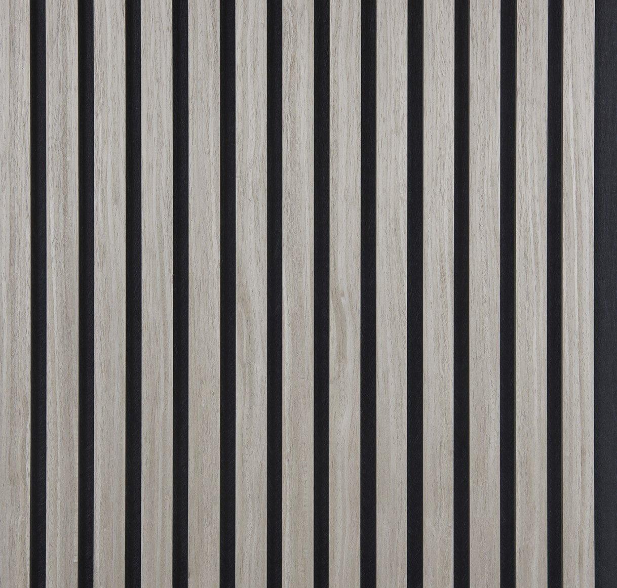 Acoustic Wood Panels 244x52 cm Harmony Max - Grey Oak - HomeHarmony.eu