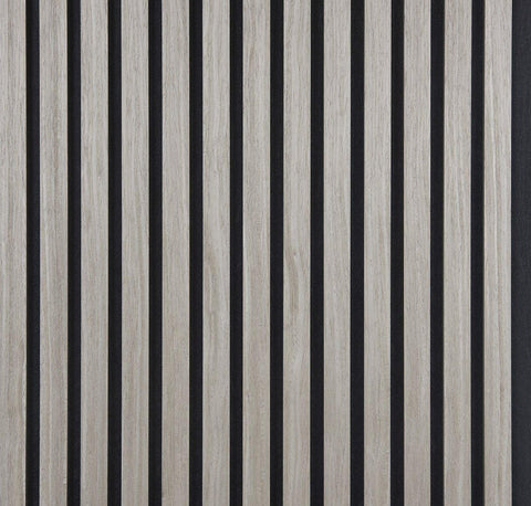 Acoustic Wood Panels 244x52 cm Harmony Max - Grey Oak - HomeHarmony.eu