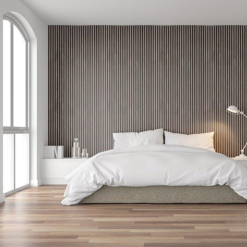 Acoustic Wood Panels 300x60 cm Harmony Premium - Grey Oak - HomeHarmony.eu